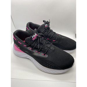 Fila Black and Pink Athletic Shoes